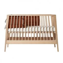 Leander Tours De Lit Bébé Tour De Lit En Coton Bio Ocre -Linge de lit bébé Soldes tour de lit en coton bio ocre 1