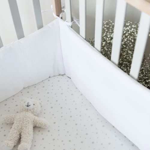 Cocoeko Tours De Lit Bébé Tour De Lit En Gaze De Coton Blanc 5 Cocoeko Tours De Lit Bébé Tour De Lit En Gaze De Coton Blanc – Image 3