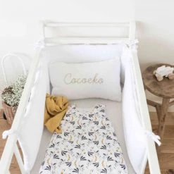Cocoeko Tours De Lit Bébé Tour De Lit En Gaze De Coton Blanc 11 Cocoeko Tours De Lit Bébé Tour De Lit En Gaze De Coton Blanc -Linge de lit bébé Soldes tour de lit en gaze de coton blanc 3