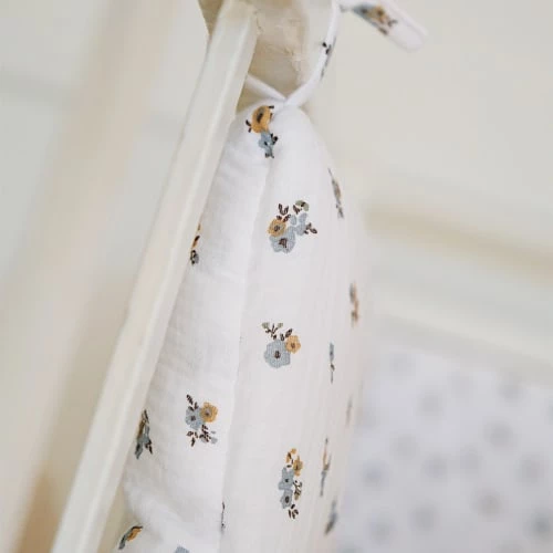 Cocoeko Tours De Lit Bébé Tour De Lit En Gaze De Coton Fleurs (30x190 Cm) 5 Cocoeko Tours De Lit Bébé Tour De Lit En Gaze De Coton Fleurs (30x190 Cm) – Image 3