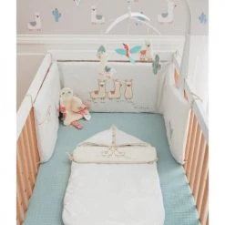 Noukie's Tours De Lit Bébé Tour De Lit Moris & Sacha (pour Lits 60 X 120 Et 70 X 140 Cm) -Linge de lit bébé Soldes tour de lit moris sacha pour lits 60 x 120 et 70 x 140 cm 2