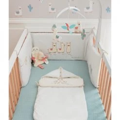 Noukie's Tours De Lit Bébé Tour De Lit Moris & Sacha (pour Lits 60 X 120 Et 70 X 140 Cm) -Linge de lit bébé Soldes tour de lit moris sacha pour lits 60 x 120 et 70 x 140 cm 5