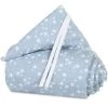 BABYBAY Tours De Lit Bébé Tour De Lit Piqué Pour Berceaux Cododo Azur étoiles Blanches -Linge de lit bébé Soldes tour de lit pique pour berceaux cododo azur etoiles blanches