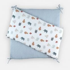 Noukie's Tours De Lit Bébé Tour De Lit Réversible En Mousseline De Coton Bio Jungle 10 Noukie's Tours De Lit Bébé Tour De Lit Réversible En Mousseline De Coton Bio Jungle -Linge de lit bébé Soldes tour de lit reversible en mousseline de coton bio jungle 2