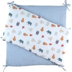 Noukie's Tours De Lit Bébé Tour De Lit Réversible En Mousseline De Coton Bio Jungle