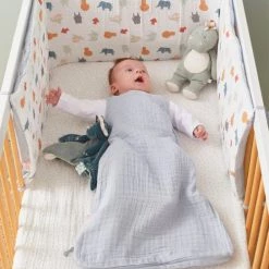 Noukie's Tours De Lit Bébé Tour De Lit Réversible En Mousseline De Coton Bio Jungle 13 Noukie's Tours De Lit Bébé Tour De Lit Réversible En Mousseline De Coton Bio Jungle -Linge de lit bébé Soldes tour de lit reversible en mousseline de coton bio jungle 5