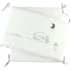 Noukie's Tours De Lit Bébé Tour De Lit Veloudoux Timeless (pour Lit 60 X 120 Cm Ou 70 X 140 Cm)