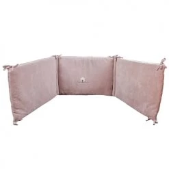 Eveil Et Nature Tours De Lit Bébé Tour De Lit Velours 40x180 Cm Coton Bio Taupe