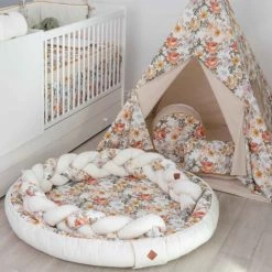 Sevira Kids Tours De Lit Bébé Tresse De Lit Bébé Universelle - Néo Vintage -Linge de lit bébé Soldes tresse de lit bebe universelle neo vintage 2